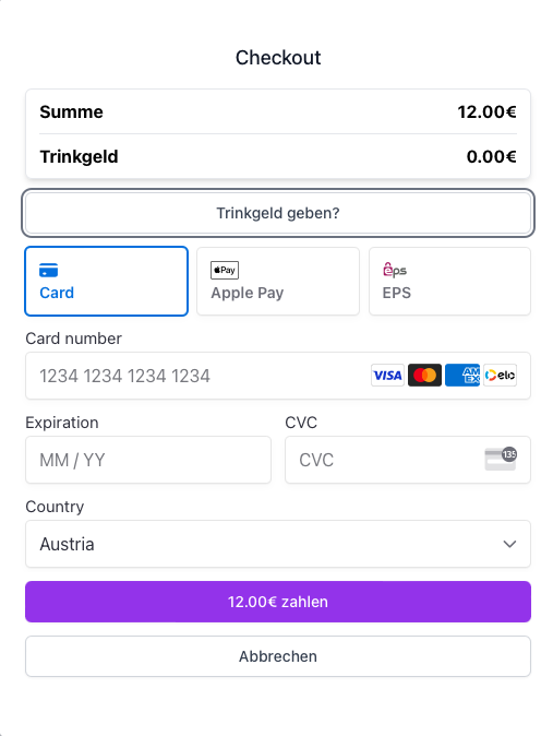 FOODMAP Ordering Web
